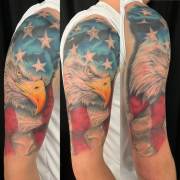 American-flag-and-bald-eagle-half-sleeve