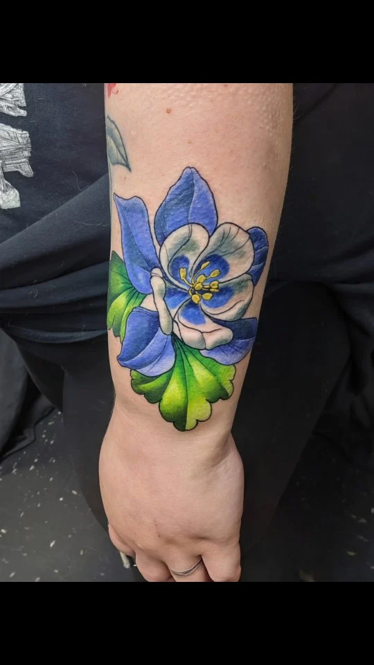 Some columbine action from the other day. Always a joy to do botanicals ❤️
.
#finelinetattooartist #columbinetattoo #coloradotattoo #coloradotattooartist #coloradospringstattooshop #coloradotattooers #coloradotattooshop